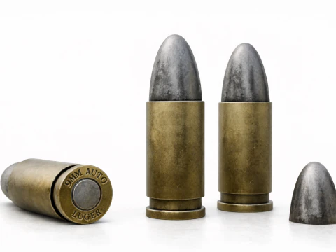 Bullets 9mm Bullet 3D Model