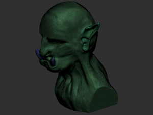 orc head 3D Model