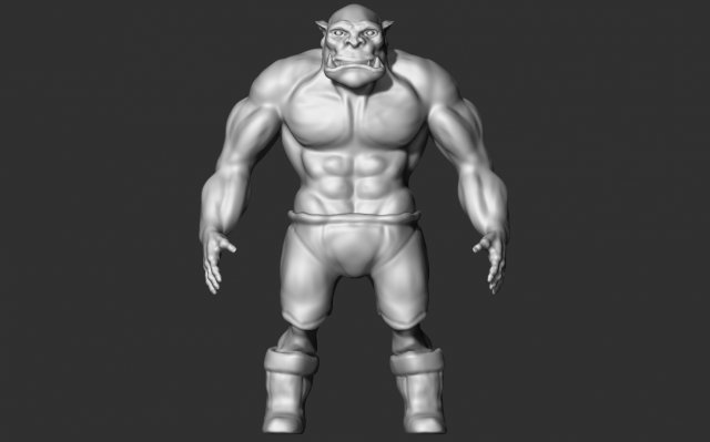 orc figurine Modello 3D .c4d .max .obj .3ds .fbx .stl .blend