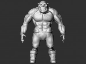 statuetta dell'orco Modello 3D