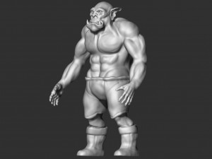 orc figurine Modello 3D