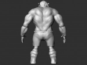 orc figurine Modello 3D