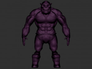 orc figurine Modello 3D