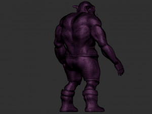 orc figurine Modello 3D