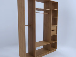 침실 옷장 3D 모델