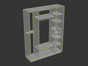 bedroom wardrobe 3D Model