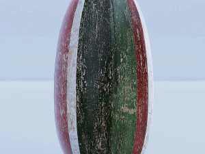wooden decor - vases and bowl 3D Model