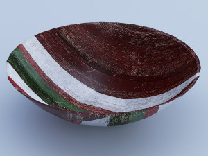 wooden decor - vases and bowl 3D मॉडल