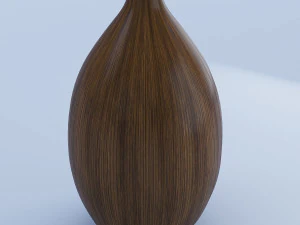 木製の花瓶 3Dモデル