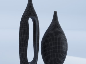 wooden vases 3D Model