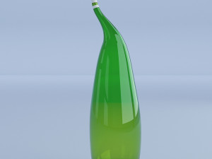 glass green vases 3D Model