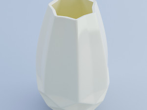 ceramic white vase Modèle 3D