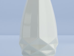 ceramic white vase Modèle 3D