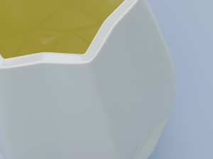 ceramic white vase Modèle 3D