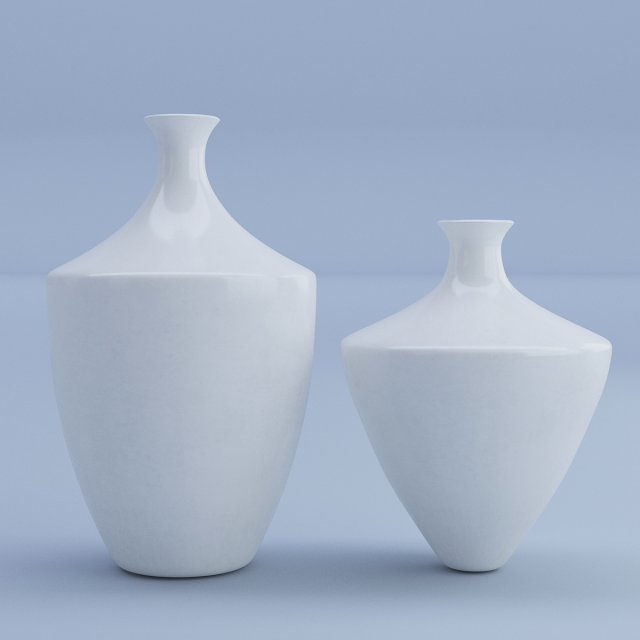 ceramic vases 3D Model .c4d .max .obj .3ds .fbx .stl .blend 