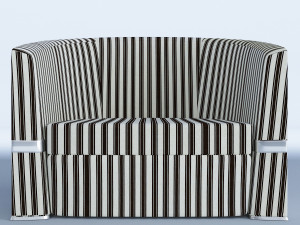 lounge italian armchair 3D Модель