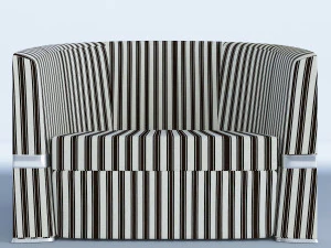 lounge italian armchair 3D Model