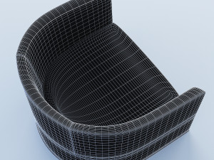 lounge italian armchair 3D Модель