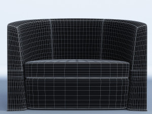 lounge italian armchair 3D Модель