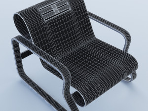 bent plywood armchair Modèle 3D