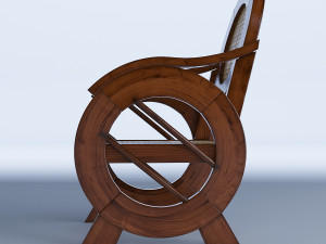 colonial chair outdoor 3D Model