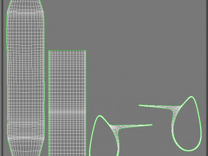 plywood curved chair 3D Model