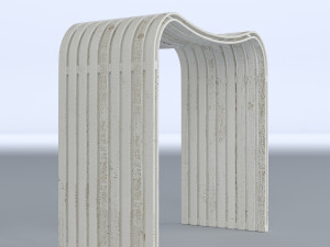 plywood old stool Model 3D