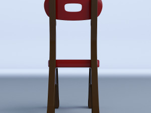 plastic kids chair Model 3D