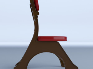 plastic kids chair Model 3D