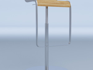 curved bar stool 3D Model