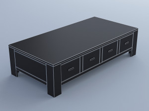 wooden coffee table 3D Model