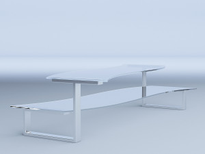 glass coffee table 3D Model