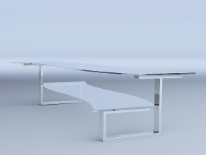 glass coffee table 3D Model