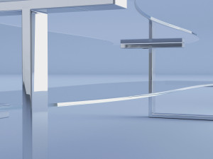 glass coffee table 3D Model