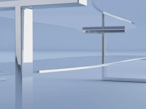 glass coffee table 3D Model