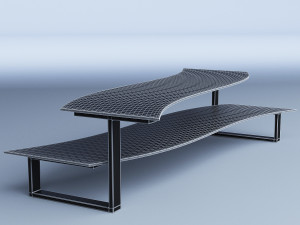 glass coffee table 3D Model