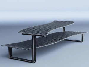 glass coffee table 3D Model
