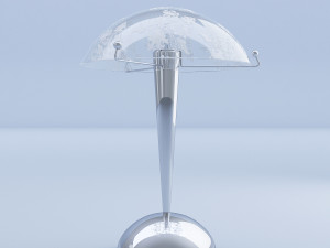 crystal floral table lamp Modelo 3D