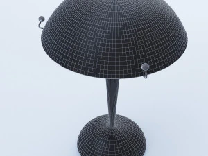 crystal floral table lamp 3D Model