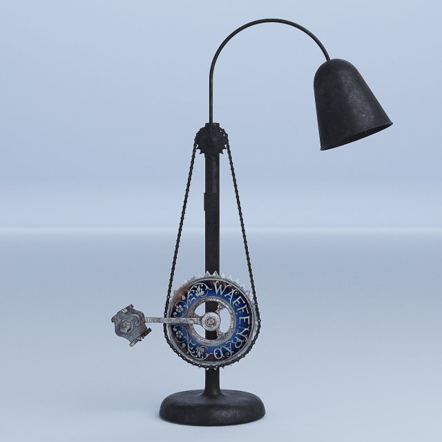 bike pedal table lamp Modèle 3D .c4d .max .obj .3ds .fbx .stl .blend 