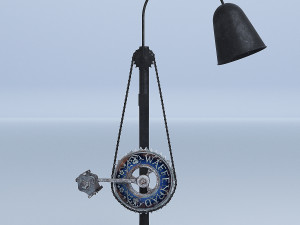 bike pedal table lamp 3D Model