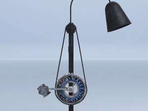 自行车踏板台灯 3D 模型