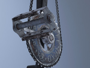 bike pedal table lamp Modèle 3D