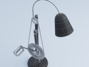 bike pedal table lamp Modèle 3D