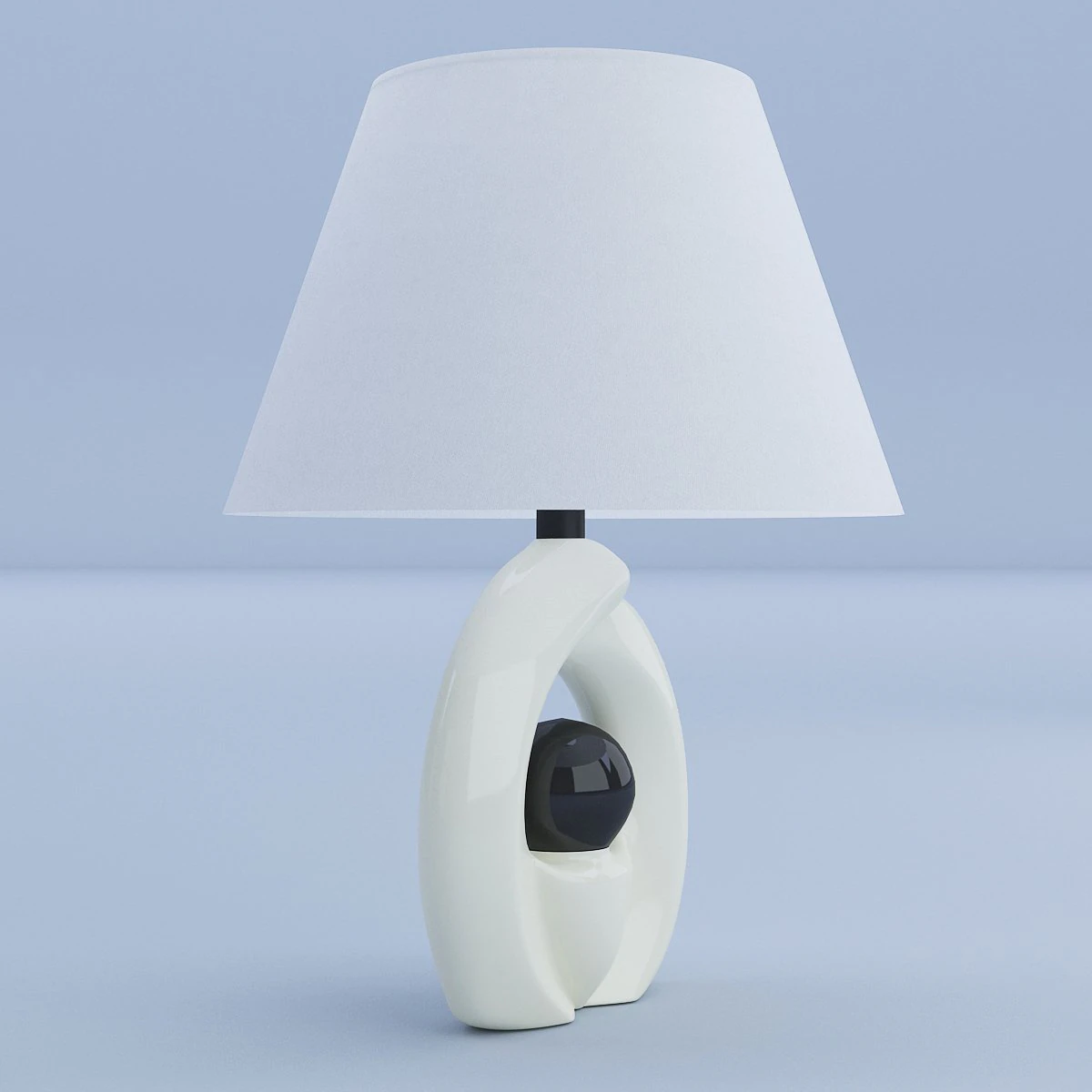 white table lamp 3D Model .c4d .max .obj .3ds .fbx .stl .blend 