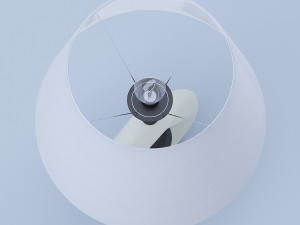 white table lamp 3D Model
