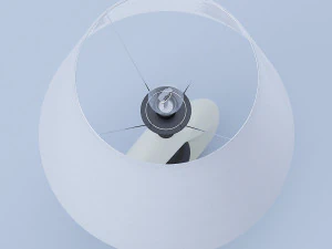 white table lamp 3D Model
