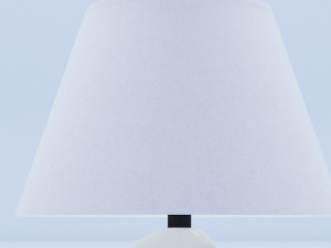 white table lamp 3D Model