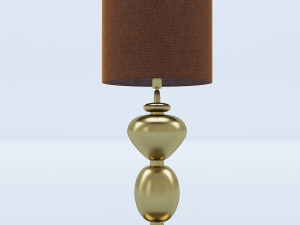 gold table lamp 3D Модель