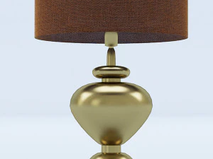 골드 테이블 램프 3D 모델